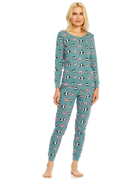 Leveret Leveret Womens Fitted Pajama Set 100 Organic Cotton X Small X Large