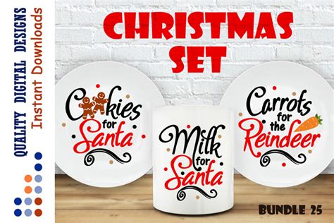 BUNDLE Cookies for Santa svg Milk For Santa svg (157357) | SVGs