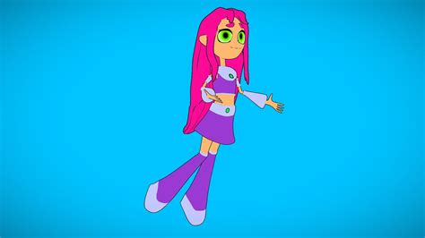 Starfire Teen Titans Go Download Free 3d Model By Drstef E2cd16a