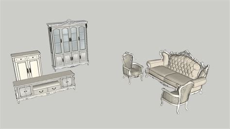 Classic Furniture класическая мебель 3d Warehouse