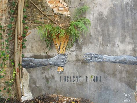 10 Amazing Street Art Installations That Cleverly Interact With Nature