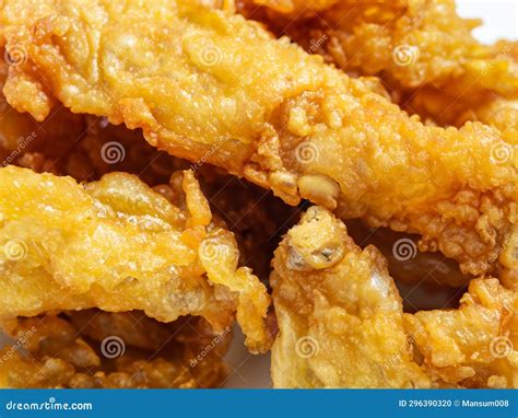 Crispy Fried Chicken Skins Stock Photo Image Of Texture