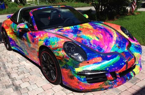 Duaiv Reveals Painted Porsche In Miami Auto Show Park