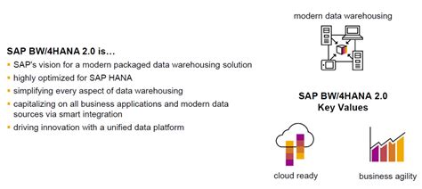 Sap Bw4hana 20 Saps Vision For A Modern Packaged Data Warehousing