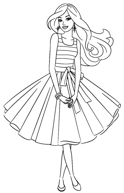 Barbie Coloring Pages Free Printable Coloring Pages