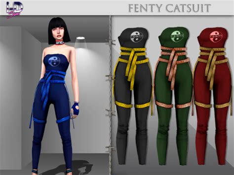 Fenty X Puma Harness Catsuit Sims 4 Sims 4 Toddler Sims 4 Mods Clothes