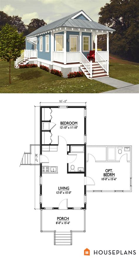 Cute Idea For A Apartment In Backyard 500sft Katrina Cottage Floor Plan