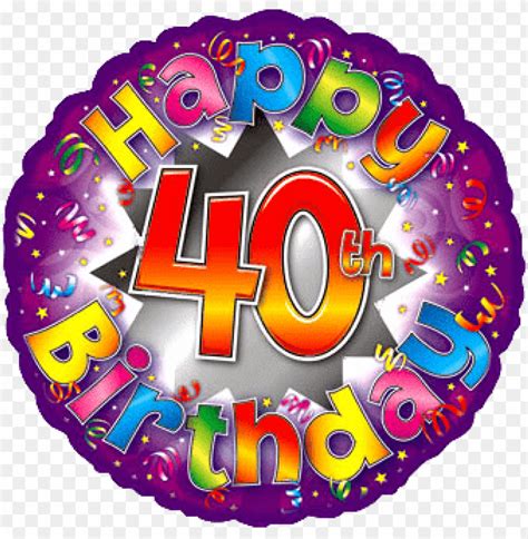 Download Happy 40th Birthday Png Free Png Images Toppng