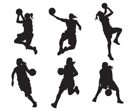Basketball games basketball players basketball room. Female Basketball Player Silhouette 268480 - Download Free Vectors, Clipart Graphics & Vector Art