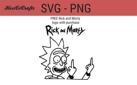 Rick And Morty Svg Rick Flipping Off Svg Pickle Rick Svg Etsy Australia