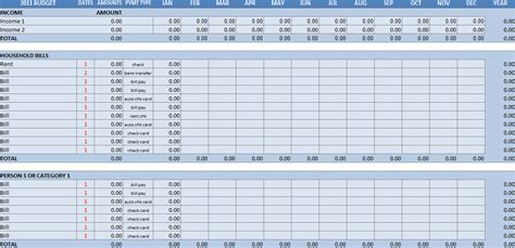 Daily Expense Excel Sheet Xls Free Comprehensive Budget Planner