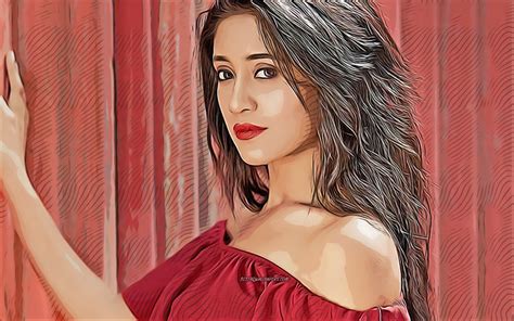 Download Wallpapers Shivangi Joshi 4k Vector Art Bollywood Indian