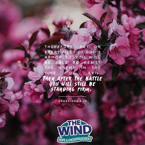 Verse Of The Day Ephesians 613 The Wind