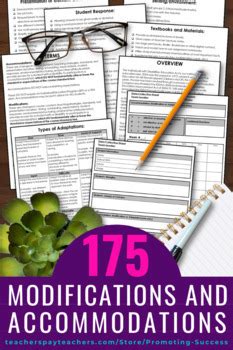 Modifications are changes to what your child is expected to learn. Special Education Modifications and Accommodations ...