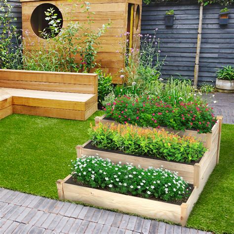 In essence, we decided to build 3 separate garden boxes where each is structurally designed to support the other. KingSo 3 Tier Raised Garden Bed Wooden Elevated Planter ...