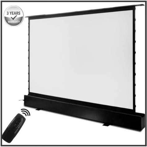 T6hcw 16 9 Hdtv Motorized Electric Floor Rising Front Projection Screen