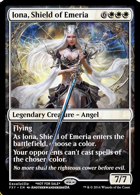 No more shall the righteous cower before evil. Magic the Gathering - Iona Shield of Emeria(spill) by ...