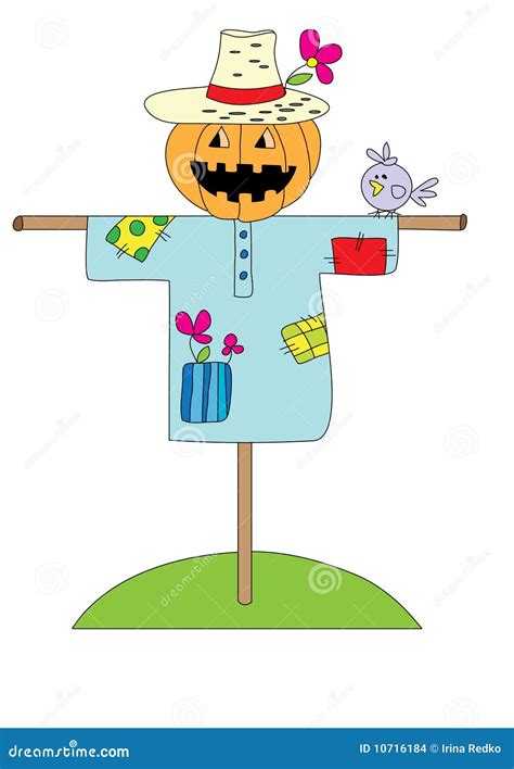 Cute Scarecrow Cartoon Vector Illustration 82513566