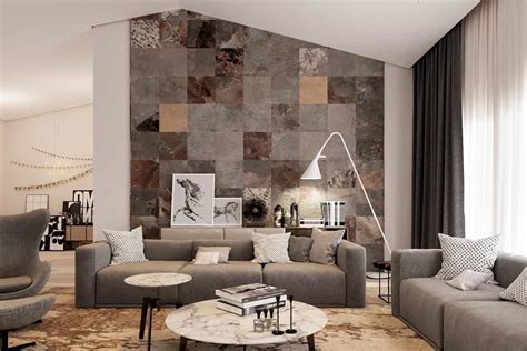 Living rooms were originally intended to act as. Contemporary Living Room With Rustic Ceramic Wall Tiles ...