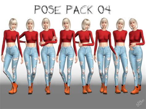 Ms Blues Pose Pack 04 Cas Ingame