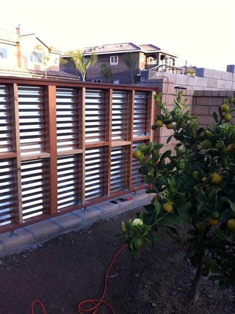 Garden fencing, privacy screens & gates. corrugated metal fence diy - Google Search | Corrugated ...