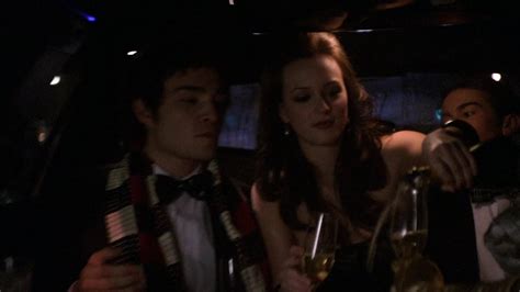 Chuck Blair And Nate In The Limo Derena First Date Gossip Girl 1x01