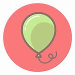 Balloon Icon Circle Transparent Svg Vector Isolated