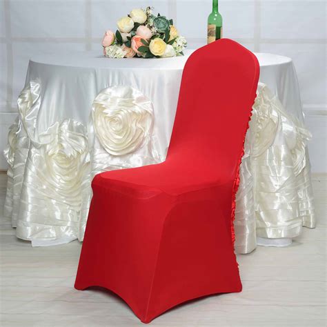 They are made of durable luxe satin. 6 pcs Satin Rosette Spandex Stretchable CHAIR COVERS ...