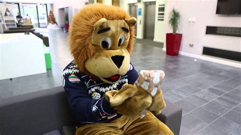 Birmingham City University Mascot Gets An Early Christmas Present Youtube