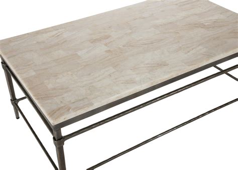 Sao paulo, rectangular cocktail table w/ stone top & metal accent base houzz. Vida Stone-Top Coffee Table | Coffee Tables