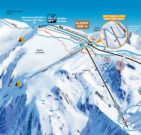 Les Deux Alpes Ski Resort Piste Maps