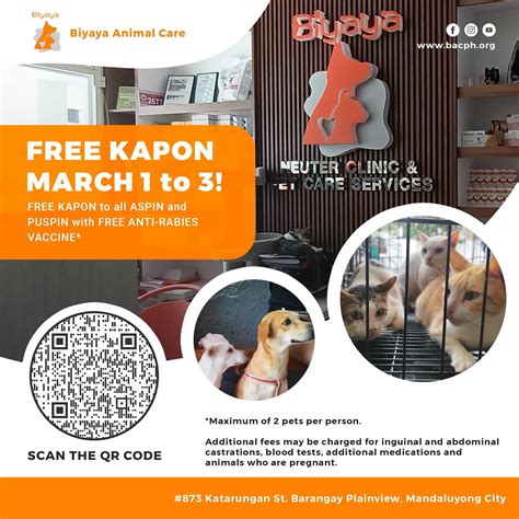 PSA: Free Kapon on March 1-3 @ Biyaya Animal Care : r/catsofrph