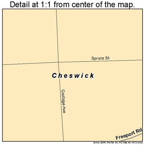 Cheswick Pennsylvania Street Map 4213392