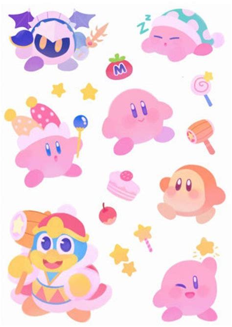 Kirby Stickers Kirby Character Stickers Nintendo