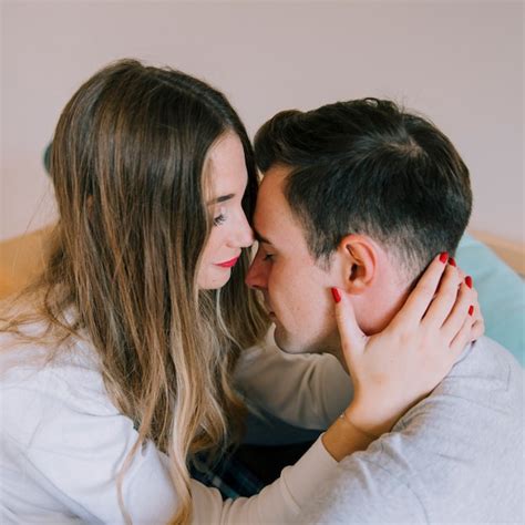 Free Photo Loving Couple Touching Each Other