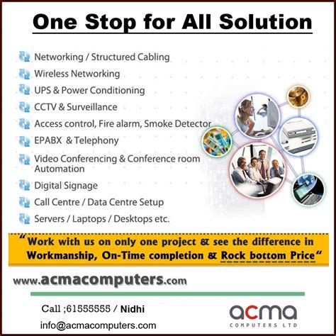 Acma has 2 offices in mumbai in andheri and cst(fort) & branches in navi mumbai, pune, bangalore, bhiwandi & tarapur. Acma Computers Ltd. (@AcmaLtd) | Twitter