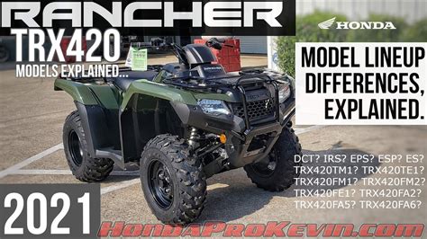 2021 Honda Rancher 420 Atv Model Lineup Differences Explained