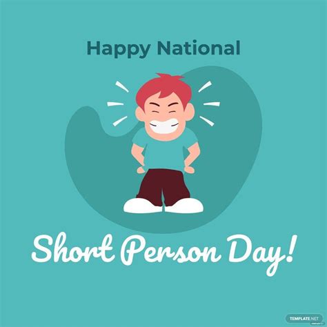 Happy National Short Person Day Vector In Psd Illustrator Eps Svg