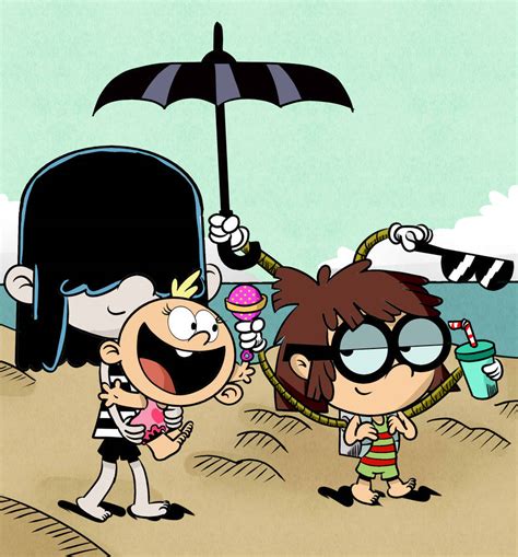 Beach Party Lucy Lily And Lisa By Roco340 On Deviantart