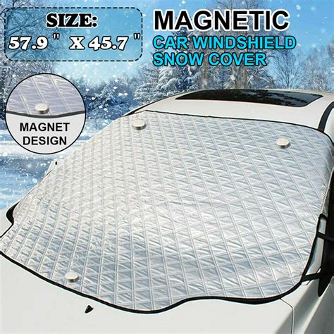 Car Windshield Snow Magnetic Cover And Sun Shade Cover All Seasons Winter