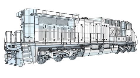 Diesel Locomotive Csx 3d Model 159 Max Xsi Ma Obj Lwo C4d 3ds