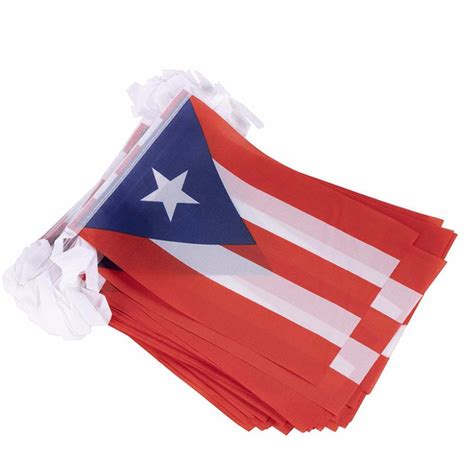 Hot Sales Custom Size Puerto Rico Bunting String Flags Buy Product