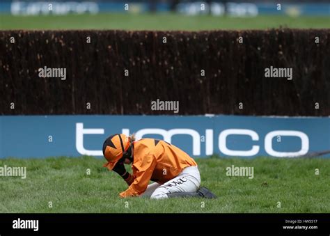 Jockey Lizzie Kelly After A Fall On Tea For Two In The Timico