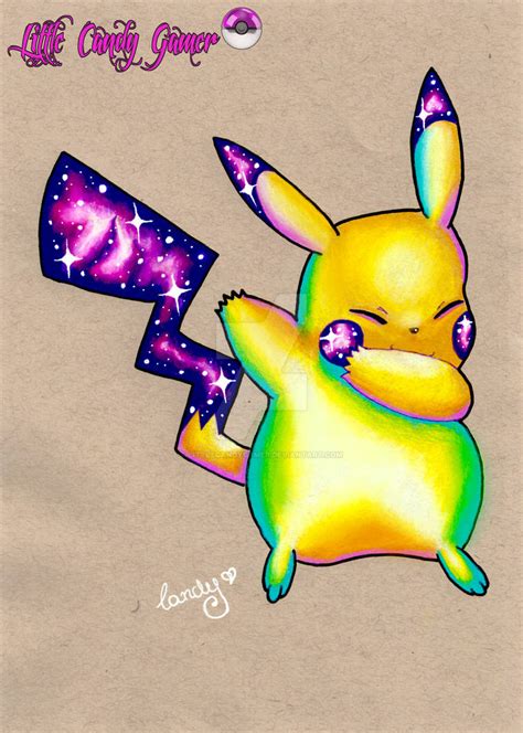 Dabbing Cosmic Pikachu By Littlecandygamer On Deviantart