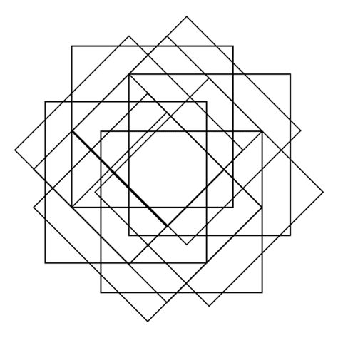 Sacred Geometry With Squares Transparent Png And Svg Vector File