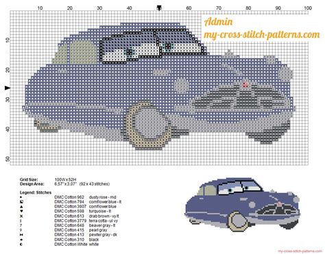 Free Cross Stitch Patterns Cars