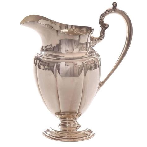 Antique Sterling Silver Pitcher Whiting Antiques Whiting Silver