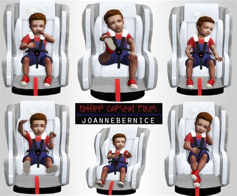 Request Pack Toddler Car Seat Poses This One Is Sims Baby Sims 4