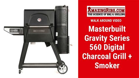 masterbuilt gravity series 560 digital charcoal grill smoker review part 1 walk around video