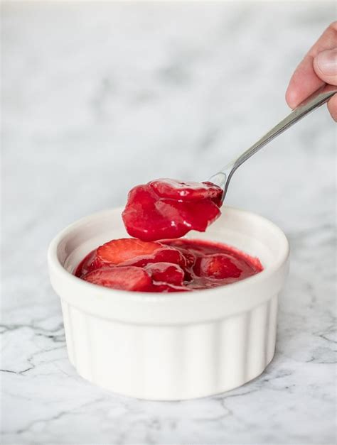 Quick And Easy Homemade Strawberry Sauce Ahead Of Thyme
